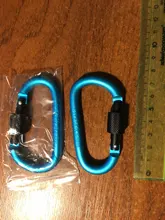 Paracord-Cadena de mosquetones de aluminio de 8cm, Clip de bloqueo rotativo, hebilla de anillo D, llavero, gancho de presión de montaña para acampada, Kit de viaje al aire libre