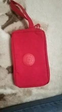 Bolso de mano con 3 cremalleras para mujer, Cartera de marca de carteras, monedero para llaves y tarjetas, monedero corto de lona para mujer y Niña