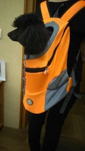 De hombro doble de viaje portátil mochila bolso para el pecho al aire libre bolsa de transporte perro mascota frente perro bolsa de malla transpirable mochila la cabeza