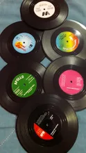 Drink Coaster Table-Mats Nonslip-Pads Coffee-Mug-Cup Vinyl Record Heat-Resistant Creative