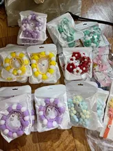 Bola de peluche de Collar para perros y gatos Collar dulce bufanda para perro lindo gatito accesorios Rosa correa para el cuello perrito con perla perro Pug Chihuahua