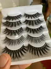 Pestañas postizas 3D de imitación de visón, pestañas naturales de volumen espectacular, maquillaje, extensión de pestañas de seda, 5/8 pares