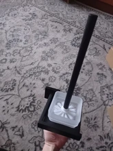 Black Stainless Steel Square Wall-mounted Bathroom Accessories Toilet Brush