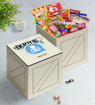 Personalized Doctor In Wooden Box Nostalgic Lezzetler Gift Seti-11 
Personalized Doctor In Wooden Box Nostalgic Lezzetler Gift Seti-11