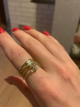 FDLK 4 unids/set de circón de cristal anillo de oro 2020 Vintage bohemio mujeres fiesta de compromiso anillo conjunto de joyas