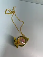 Reloj de bolsillo colorido de Sailor Moon para niños, colgante Vintage, regalo para mujer, Fob, relojes de bolsillo, cadena, collar, venta al por mayor