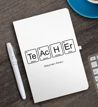 Personalized Teacher White Notebook and Pen Gift Seti-3 
Personalized Teacher White Notebook and Pen Gift Seti-3