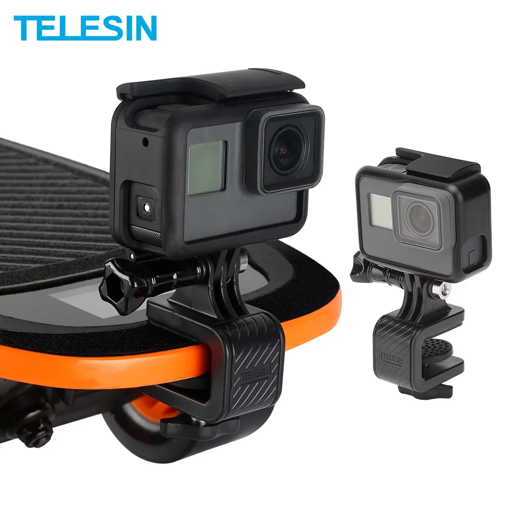 TELESIN Skateboard Clamp Mount Holder Surfboard Stand Clip for GoPro for Xiaomi YI for EKEN Action Camera Sport Accessories
TELESIN Skateboard Clamp Mount Holder Surfboard Stand Clip for GoPro for Xiaomi YI for EKEN Action Camera Sport Accessories