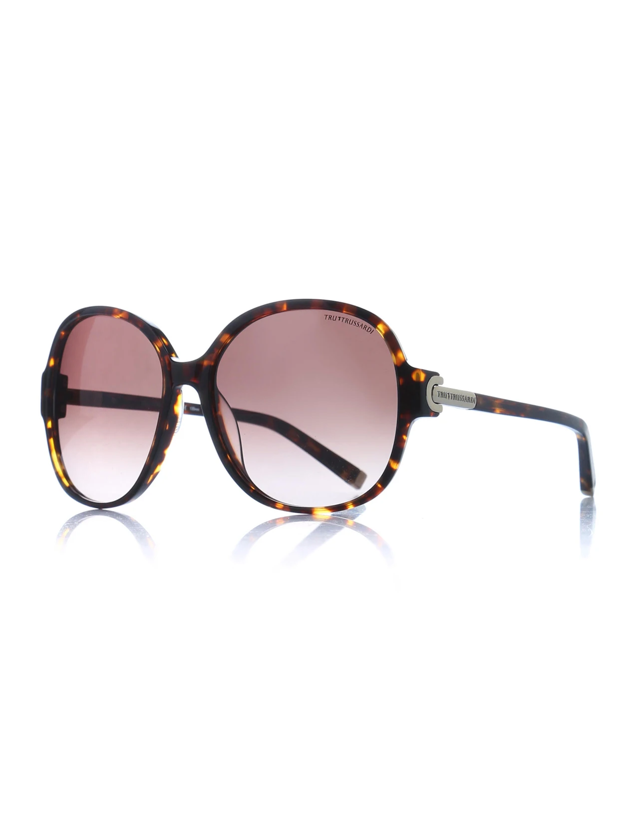 

Women's sunglasses trs 128 30 tt bone Brown organic oval aval 58-17-130 trussardi