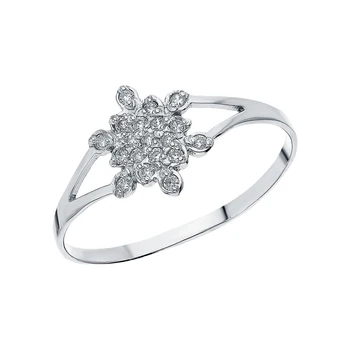 Silver ring with cubic zirconia sunlight 
Silver ring with cubic zirconia sunlight