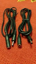 Extensión de Cable de alimentación de CC, adaptador de Cable de 5V, 2A, 1/1mm x 3/5mm, conector macho de CC hembra para cámara de seguridad CCTV, 3,5, 5/1,35 metros