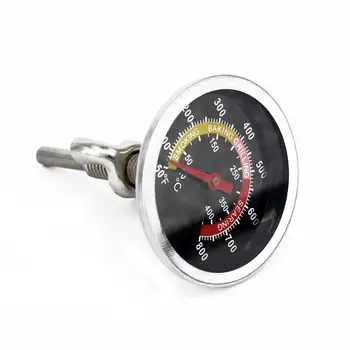 

Stainless Steel Oven/Grill Thermometer 10°C-400°C Cooking BBQ Probe Bimetal Mini BBQ Grill Stainless Steel Thermometer Temperatu
