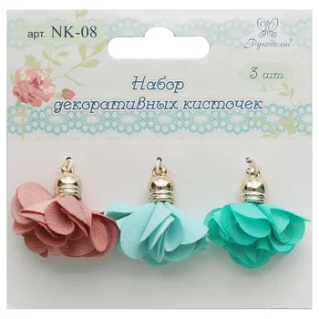 Nk-08 set of decorative brushes 'рукоделие' pack/3 pcs. Polyester
Nk-08 set of decorative brushes 'рукоделие' pack/3 pcs. Polyester