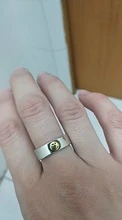 ¡Venta al por mayor! Anillos Foxanry de Plata de Ley 925 con cara sonriente para mujer, cadena creativa y sencilla, regalos geométricos para fiestas