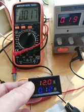 Voltímetro de alta calidad, amperímetro azul + rojo LED Amp doble Digital, medidor de voltímetro DC 100V 10A