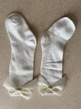 2020 calcetines de niñas bebé nuevo niños chica lazo grande hasta la rodilla largo suave calcetines Bowknot 100% algodón 0-3 años calcetines recién nacido