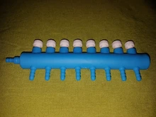 Manguera de bomba de aire para acuario, divisores de 2 a 8 cabezales, 4 a 8mm, tubo para ventilación elástico, válvula de Control de flujo de aire