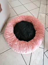 Cama de perro suave juguetes de peluche Donut sátiro ronda perro perrera Ultra lavables suaves perro gato cojín de cama de sofá cálido Venta caliente