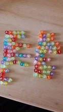 Cuentas acrílicas variadas con letras en inglés, cuentas de alfabeto de corazón plano, cuentas de número para Charms, pulsera, collar para decoración del hogar, 100 Uds.