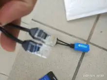 ESCAM 1 par RJ45 combinador divisor uPOE cable dos cámara POE usar un cable de red de Cable adaptador POE conectores pasivo Cable de alimentación