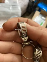 Mini tubos de combustible de acero inoxidable, abrazadera de tamaño opcional para manguera de MANGUERA DE AGUA de aire, silicona, 6mm-25mm, 5 uds.