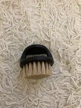 Cepillo de afeitar de piel de jabalí salvaje para hombre, utensilio de limpieza Facial para barbería, herramienta de afeitar con mango