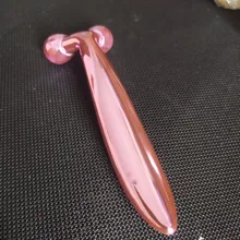 Rodillo masajeador 3D para estiramiento de cara delgada, herramienta de relajación Facial con forma de Y giratoria 360, para cuerpo completo