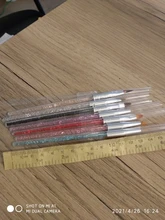 Juego de pinceles para manicura profesional, pinceles para pintura acrílica de diamantes de imitación, Kit de esmalte de Gel UV, gradiente de forro de uñas