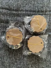 50 Uds. Laciness etiquetas redondas de papel, etiquetas de tarjeta de papel Kraft, etiquetas artesanías de álbum de recortes para bricolaje, etiquetas colgantes para Navidad/boda, recuerdos de fiesta