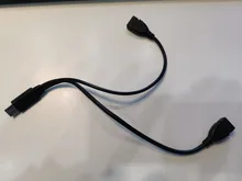 Onvian USB 3,0 Cable divisor USB 3,0 macho A Dual USB A hembra Jack Y Hub USB del cargador del divisor Y transferencia de datos Cable de extensión