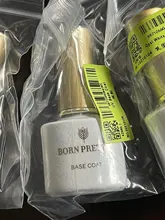 BORN PRETTY-esmalte Gel para uñas de Gel de, 6ml, Base de Gel de gelatina rosa, sin necesidad de limpiar, capa superior, barniz de Gel UV para arte de uñas blanco