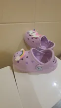 Zapatillas de unicornio para niño y niña, zapatos de arcoíris para niño pequeño, animales, zapatillas de bebé al aire libre, zapatillas de PVC con dibujos animados para niño 2019
