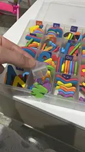 Letras magnéticas de espuma para aulas, juego de alfabeto con tablero magnético para chico pegatina blanda ABC, escritura y aprendizaje, juguetes para niños