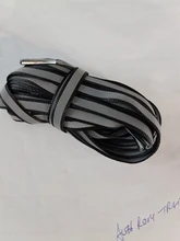 Cordones reflectantes creativos de doble cara, zapatos deportivos para correr de noche, a la moda, venta al por mayor, cordones de advertencia