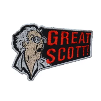 3.5'' Back to the Future Embroidered Patch Great Scott Phrase Doc Brown Time Machine
3.5'' Back to the Future Embroidered Patch Great Scott Phrase Doc Brown Time Machine