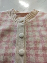 OCEANLOVE cuadros suéteres mujeres corto Slim coreano nueva moda Chaquetas de punto Otoño Invierno dulce 2021 Chaqueta Mujer 18825