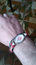 Club FC Spartak de Moscú de dijes para brazaletes de piel pulseras y brazaletes Fans trenzado a mano de la joyería