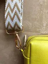 Correa de algodón/nailon para bolso O de mujer, correa de 140cm para bolsa de mensajero, ancho de 3,8 cm, correas cruzadas para bolso de mano