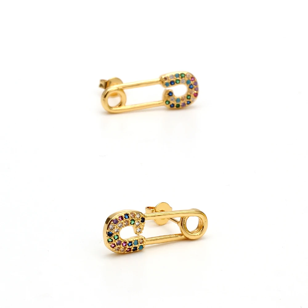 MEIBEADS 1pair Fashion Cz Safety Pin Earring Jewelry For women Lady Gift Gold Filled CZ Multi Piercing Earring
MEIBEADS 1pair Fashion Cz Safety Pin Earring Jewelry For women Lady Gift Gold Filled CZ Multi Piercing Earring