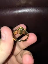 MQCHUN-anillos de Flash para hombres y mujeres, joyería de película de Color dorado, anillo (se puede abrir)