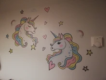 Stickers Decor Removable Unicorn Wall-Decals Nursery Birthday-Party-Favor Kids Bedroom