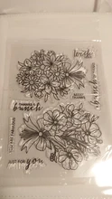 ZhuoAng-troqueles de corte de flores/ramo para manualidades, sellos transparentes para álbum de recortes/fabricación de tarjetas, sello artesanal de silicona decorativo