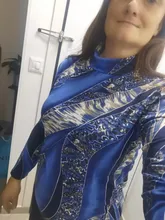 Printed Blouse Basic-Shirts Ladies Tops Long-Sleeve Office-Work Plus-Size Fashion Women