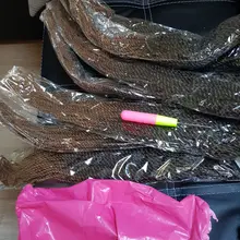 Trenzas de ganchillo para mujer, cabello sintético de color negro, ombré, marrón, senegalés, 30 hebras