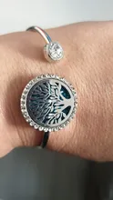 Brazalete con Perfume difusor de aceite esencial relicario de aromaterapia pulsera brazalete Árbol de la vida Acero inoxidable difusor de Aroma pulsera