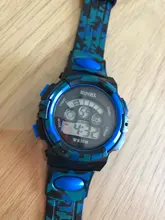 HONHX-relojes digitales multifunción para niños, pulsera electrónica de camuflaje para deportes al aire libre, 20 x