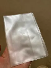 Funda para pasaporte a prueba de agua, cartera transparente de PVC para tarjetas de identificación, titular de la tarjeta de crédito empresarial