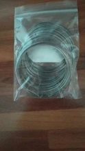 Lote de 100 unidades de cuentas de alambre de acero con memoria de 0,6mm, accesorios para fabricación de pulseras
