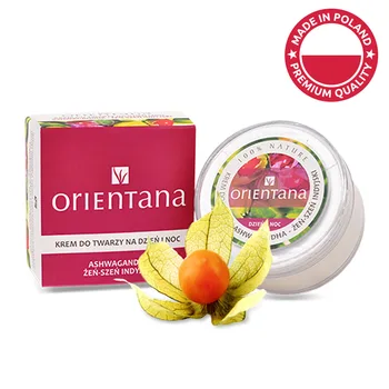 Orientana 100% Vegan & Natural FACE CREAM with ASHWAGANDHA - anti-ageing, with anti-wrinkle effect, 40g
Orientana 100% Vegan & Natural FACE CREAM with ASHWAGANDHA - anti-ageing, with anti-wrinkle effect, 40g
