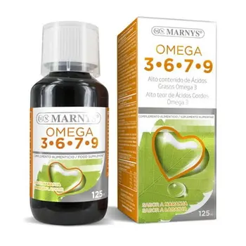 Omega 3, 6, 7, 9 MARNYS fatty acid plant | Cuidado full and liquid Cholesterol | Format. Orange flavor
Omega 3, 6, 7, 9 MARNYS fatty acid plant | Cuidado full and liquid Cholesterol | Format. Orange flavor